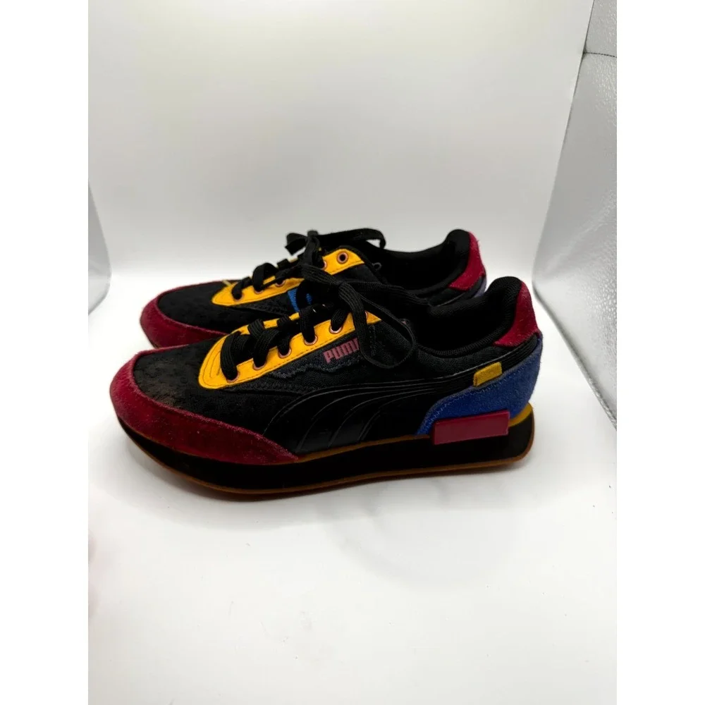Puma Future Rider Futurism 384755-01 Boys 5 Sneaker Black Multi‎ Running Shoes